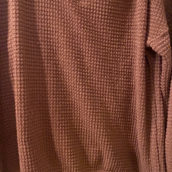 Wishlist double vneck waffle Knit sweater size S/M - Picture 2 of 5